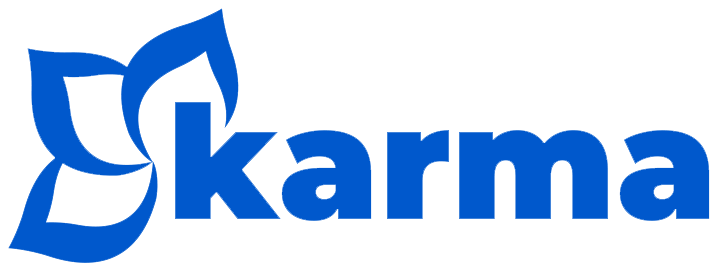 Logo de Karma Studio en azul